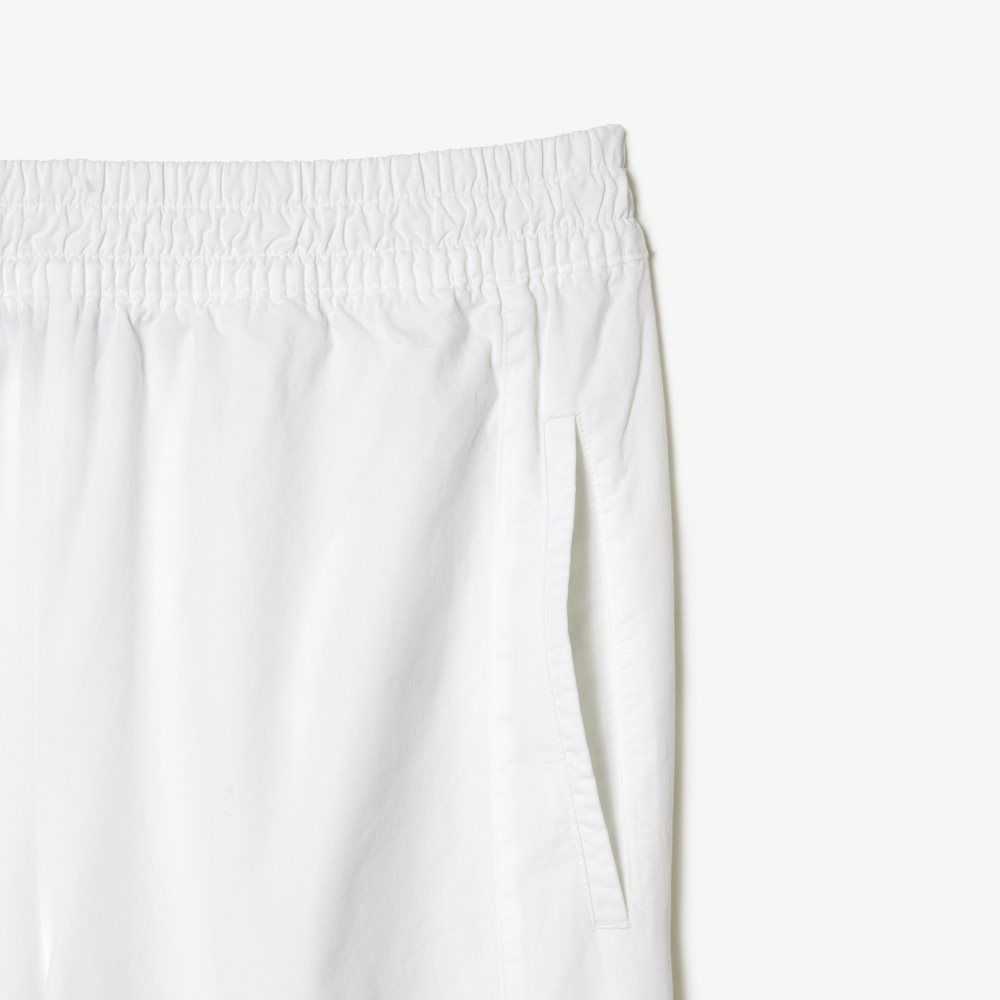 Lacoste Pants with Elasticated Ankle Blancas | 5683-AIQSB