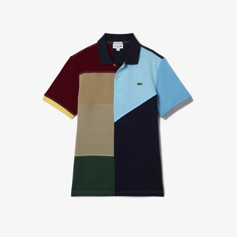 Lacoste Patchwork Effect Algodon Petit Pique Multicolor | 2560-SPJDO