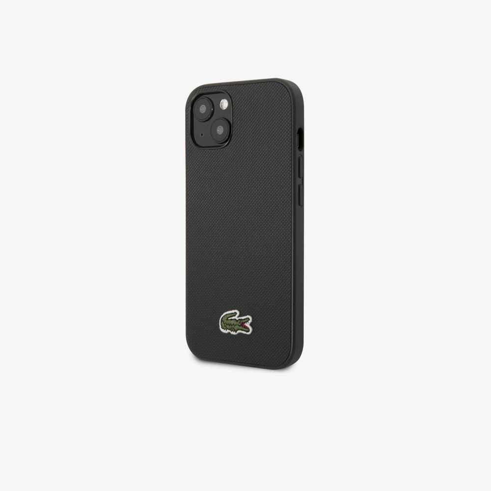 Lacoste Petit Pique Effect iPhone 14 Plus Negras | 1389-FQOXT