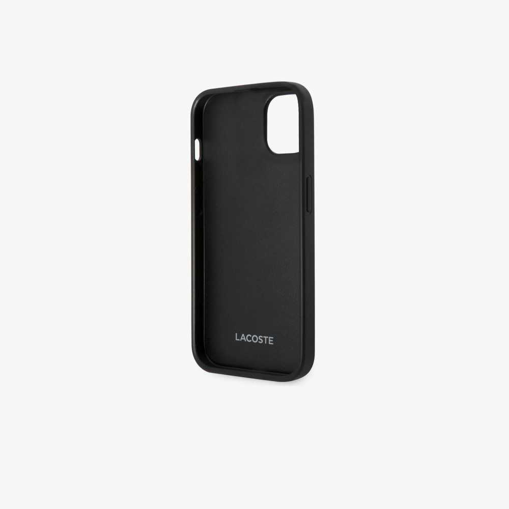 Lacoste Petit Pique Effect iPhone 14 Plus Negras | 1389-FQOXT