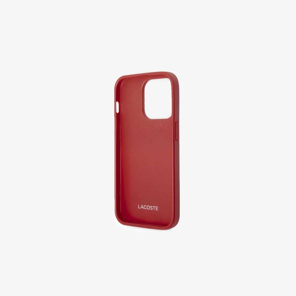 Lacoste Petit Pique Effect iPhone 14 Pro Rojas | 2607-GYIRD