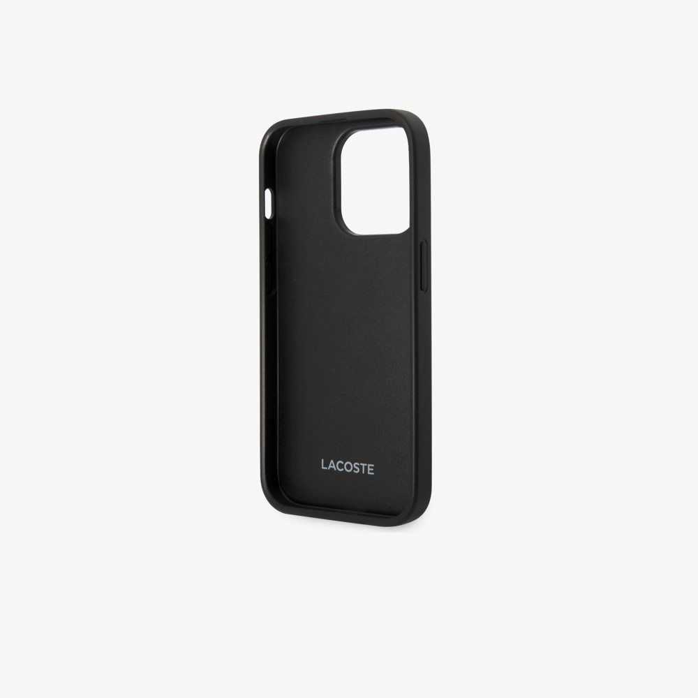 Lacoste Petit Pique Effect iPhone 14 Pro Max Negras | 2945-BXRLE