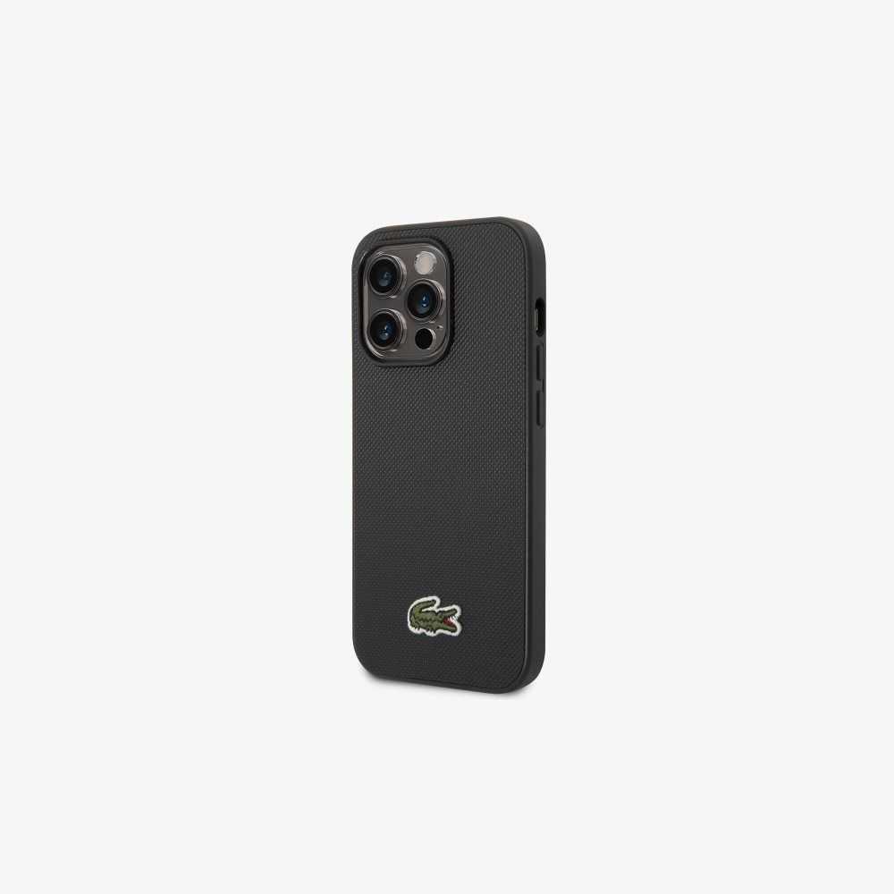 Lacoste Petit Pique Effect iPhone 14 Pro Negras | 5862-KBFQA