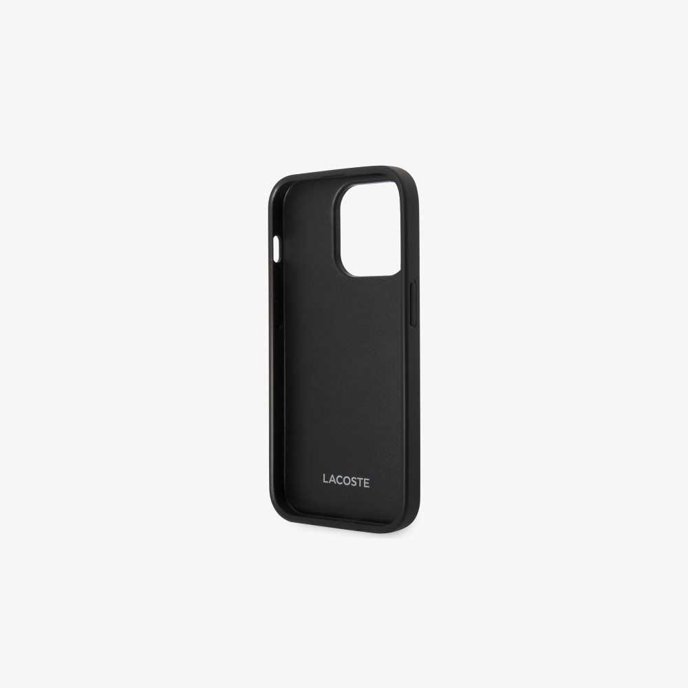 Lacoste Petit Pique Effect iPhone 14 Pro Negras | 5862-KBFQA