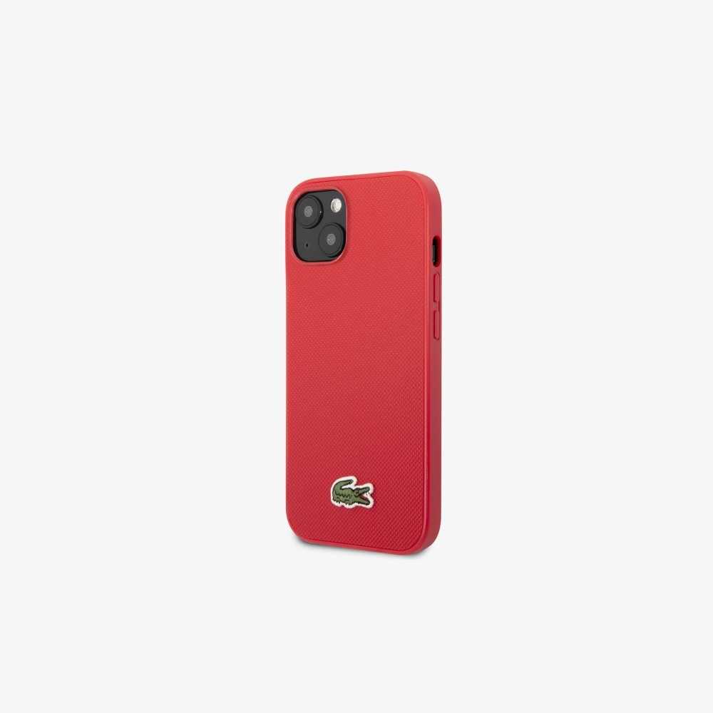 Lacoste Petit Pique Effect iPhone 14 Rojas | 0973-RFKMW