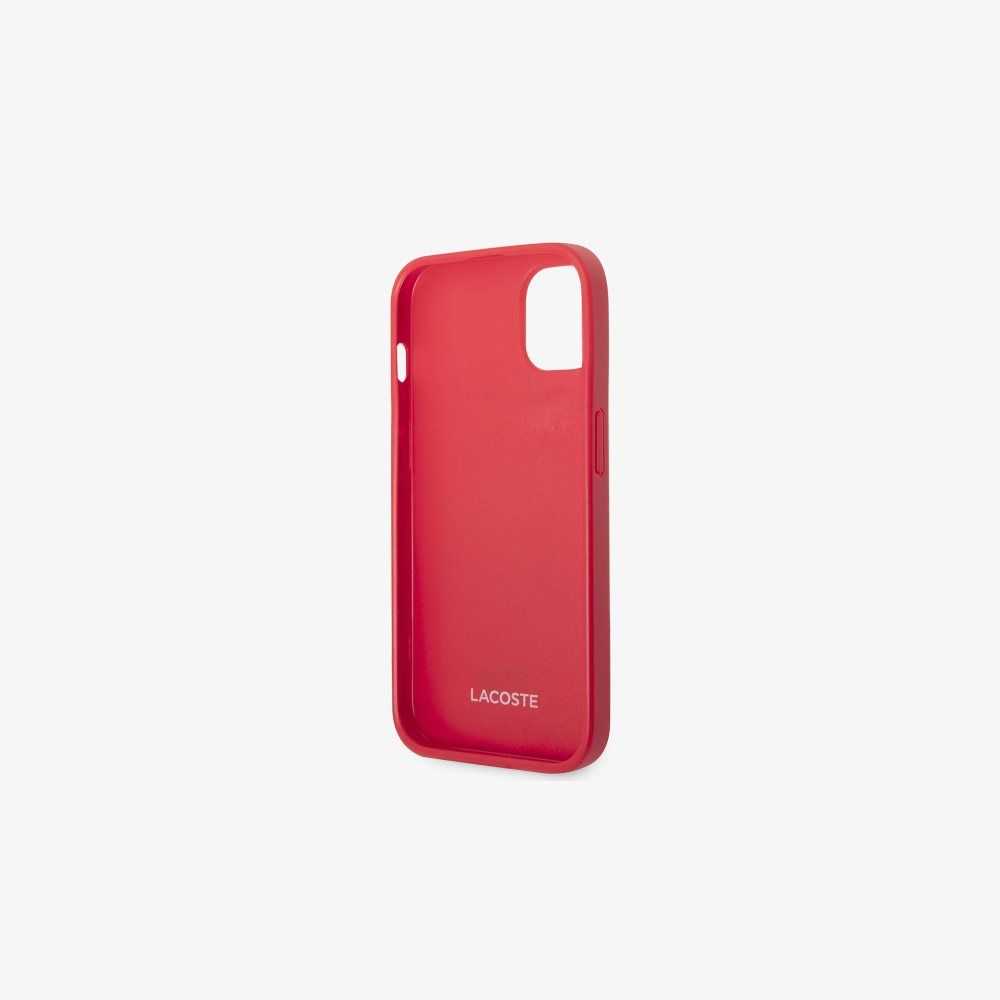 Lacoste Petit Pique Effect iPhone 14 Rojas | 0973-RFKMW