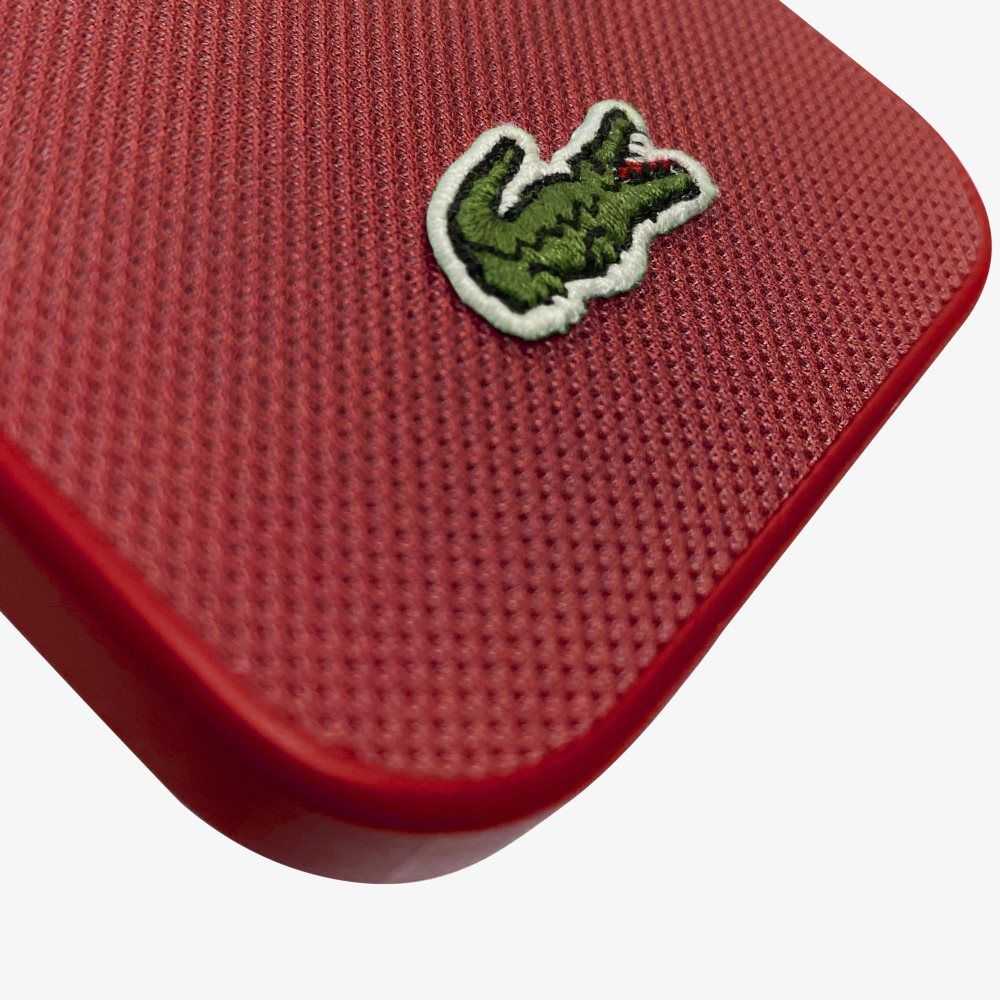 Lacoste Petit Pique Effect iPhone 14 Rojas | 0973-RFKMW