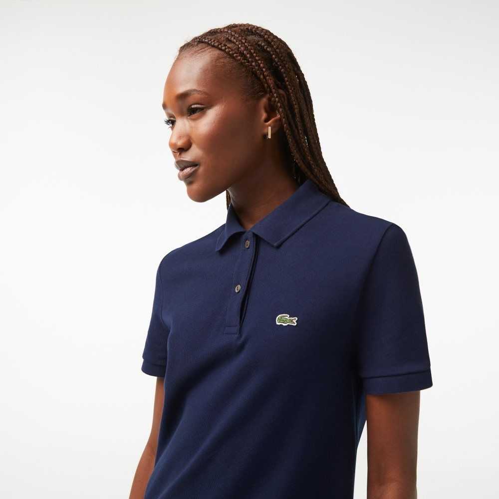 Lacoste Pique Knit Polo Azul Marino Azules | 3796-ZMHIO