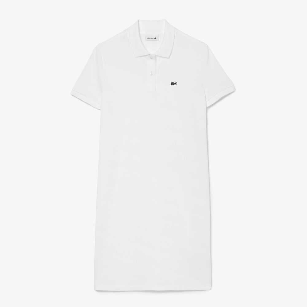 Lacoste Pique Knit Polo Blancas | 8910-BOXUN