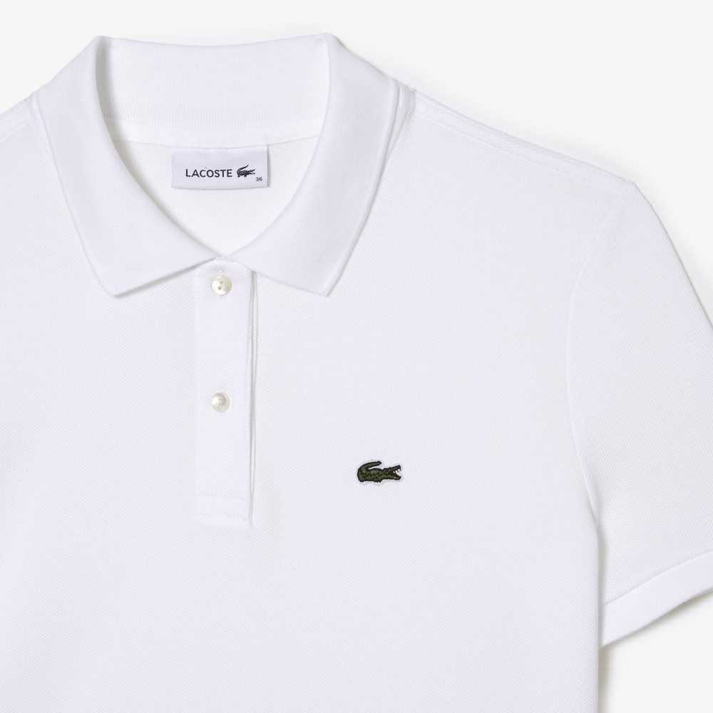 Lacoste Pique Knit Polo Blancas | 8910-BOXUN