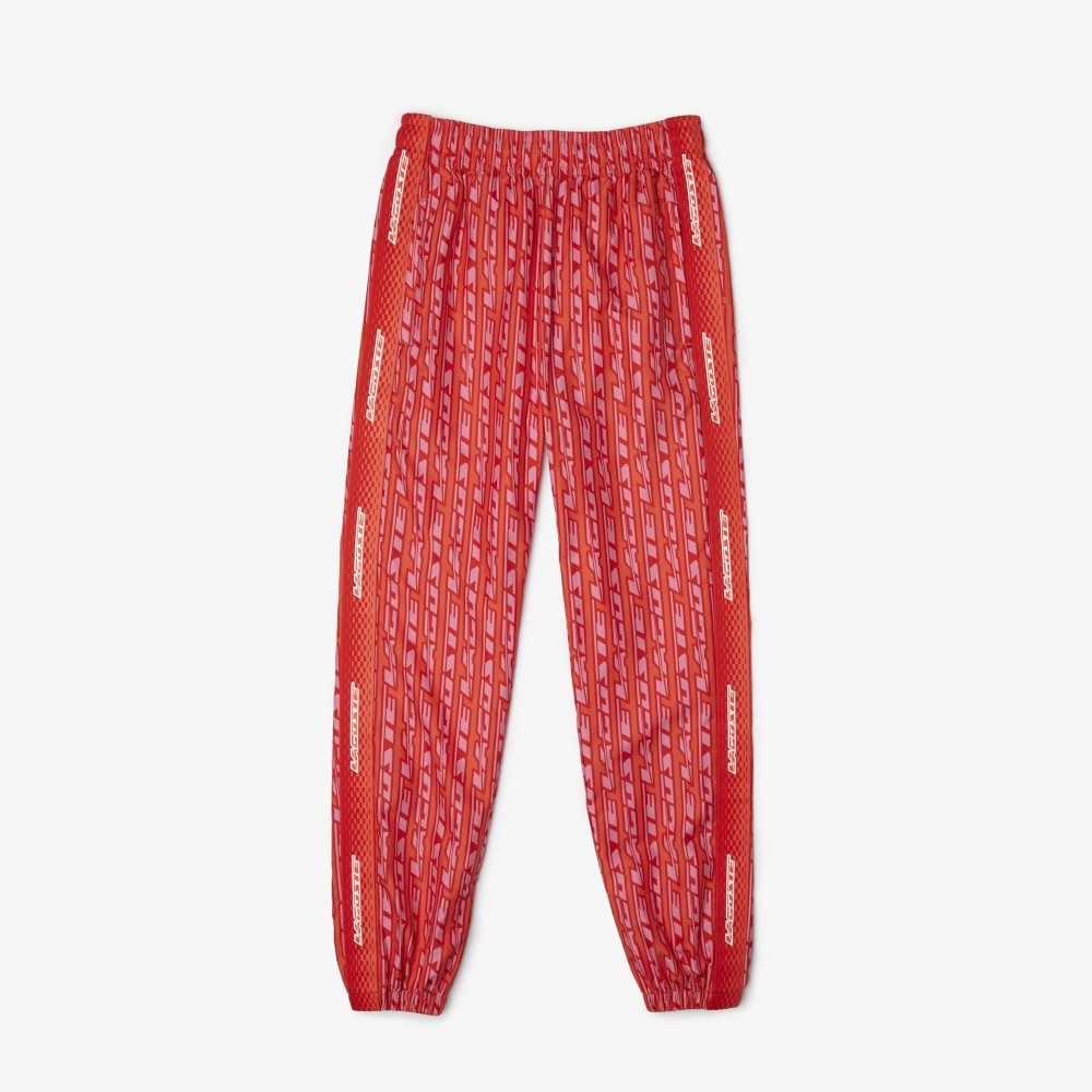 Lacoste Pista Pants with Logo Print Naranjas Rojas Rosas | 6148-ZXKLB