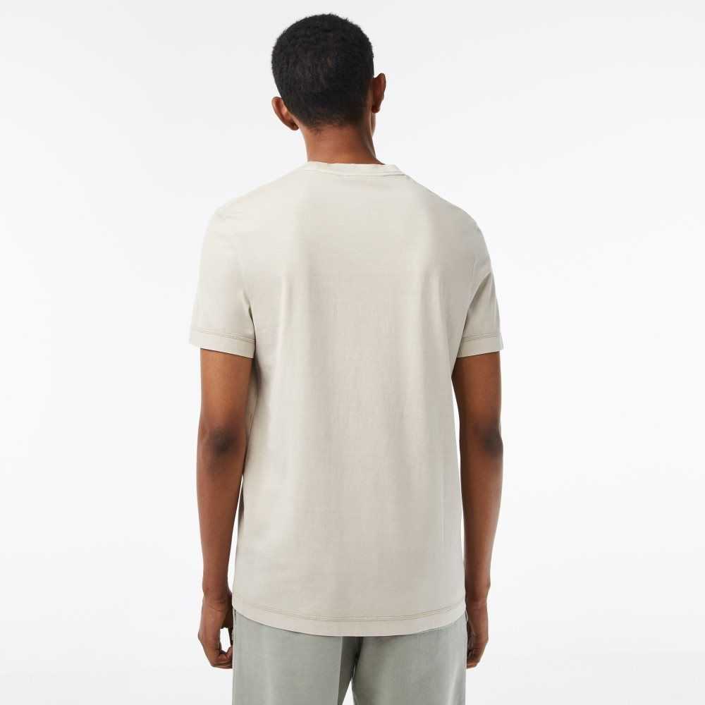 Lacoste Plain Organic Algodon Beige | 5607-TSDHQ