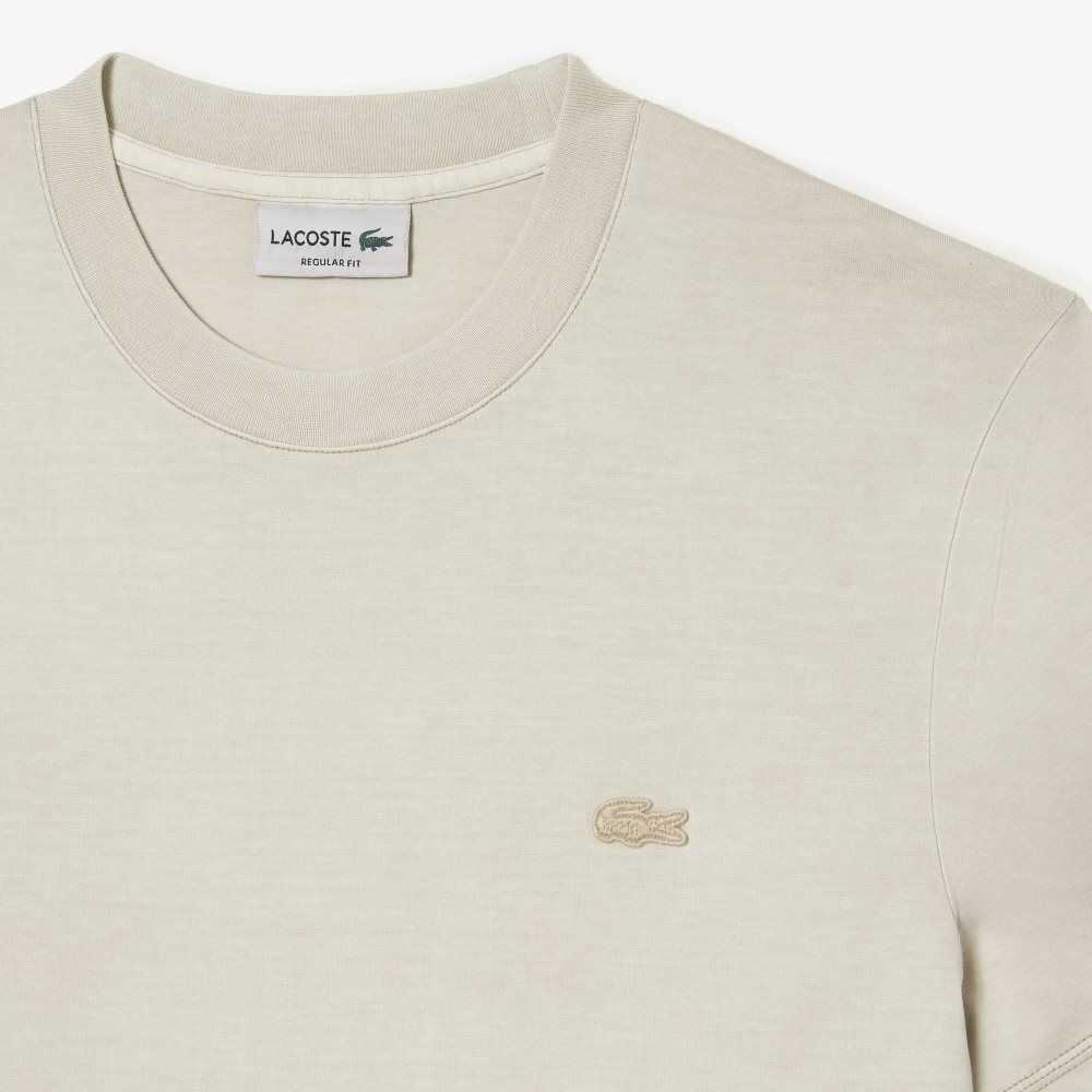 Lacoste Plain Organic Algodon Beige | 5607-TSDHQ