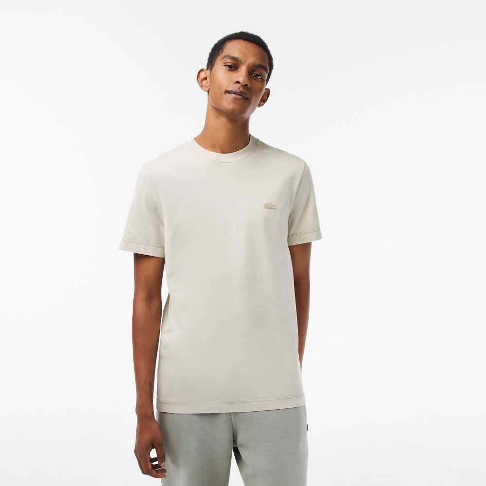 Lacoste Plain Organic Algodon Beige | 5607-TSDHQ