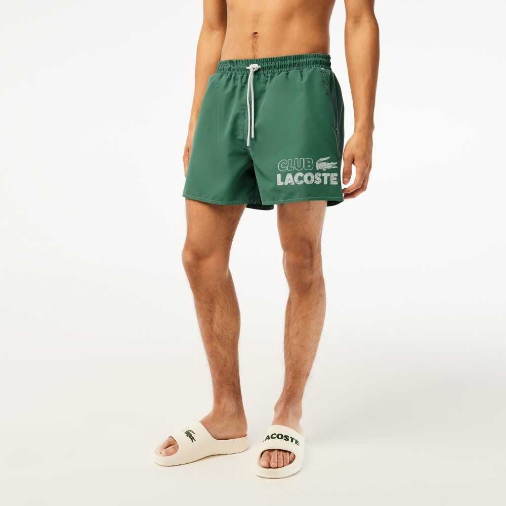 Lacoste Quick-Dry with Integrated Lining Kaki Verde | 1295-JFCOU