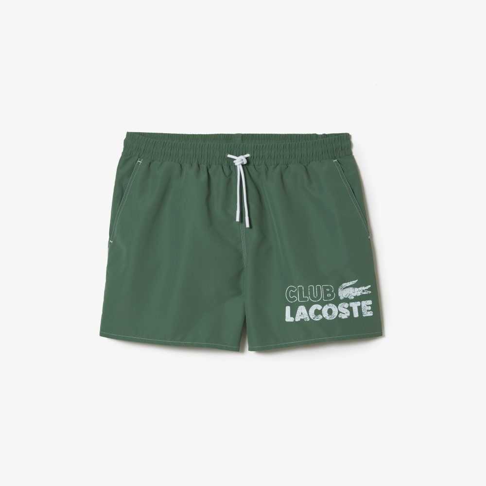 Lacoste Quick-Dry with Integrated Lining Kaki Verde | 1295-JFCOU