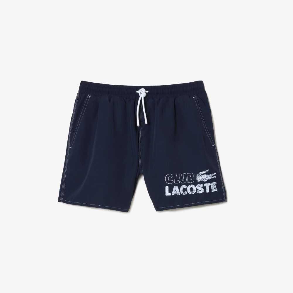 Lacoste Quick-Dry with Integrated Lining Azul Marino Azules | 7501-UXGWK