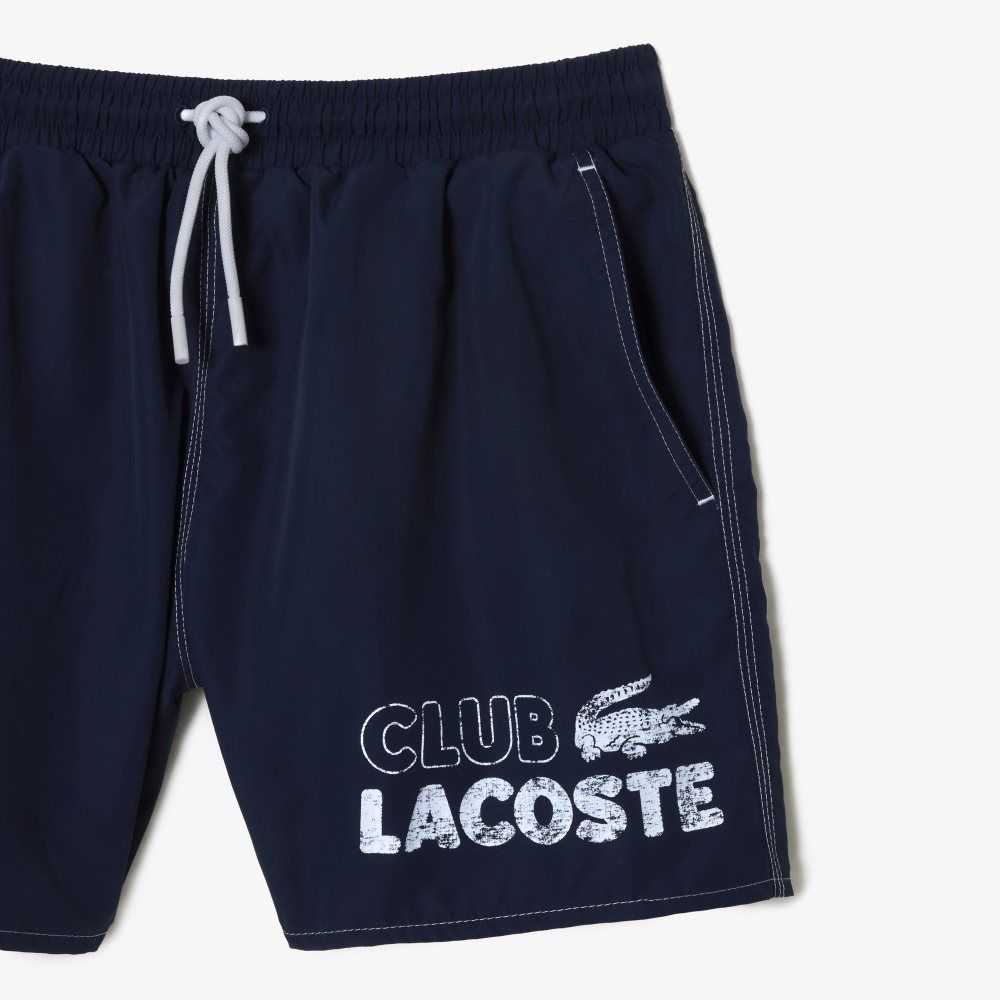 Lacoste Quick-Dry with Integrated Lining Azul Marino Azules | 7501-UXGWK