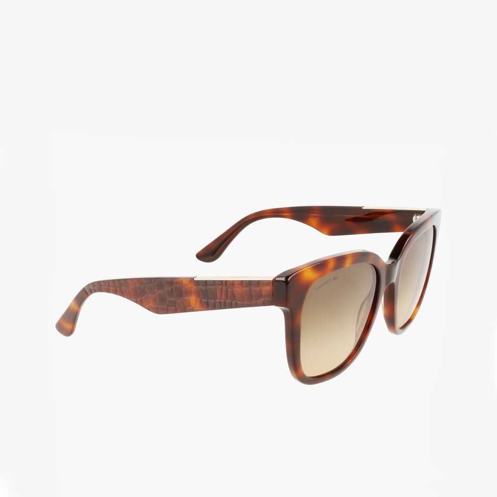 Lacoste Rectangle Acetate Croco Skin Multicolor | 3495-TYMGW