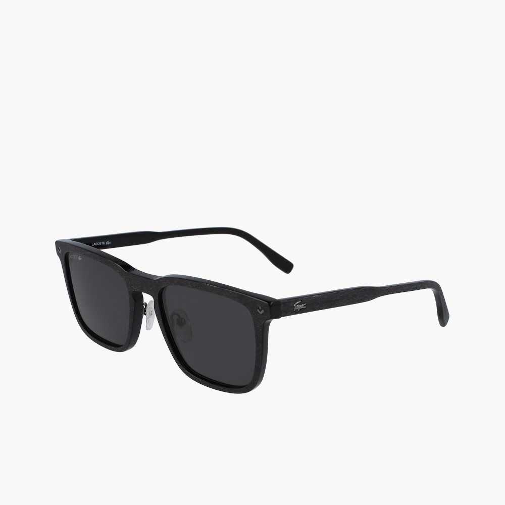 Lacoste Rectangle Acetate Paris Polo Negras | 3291-MXYWU