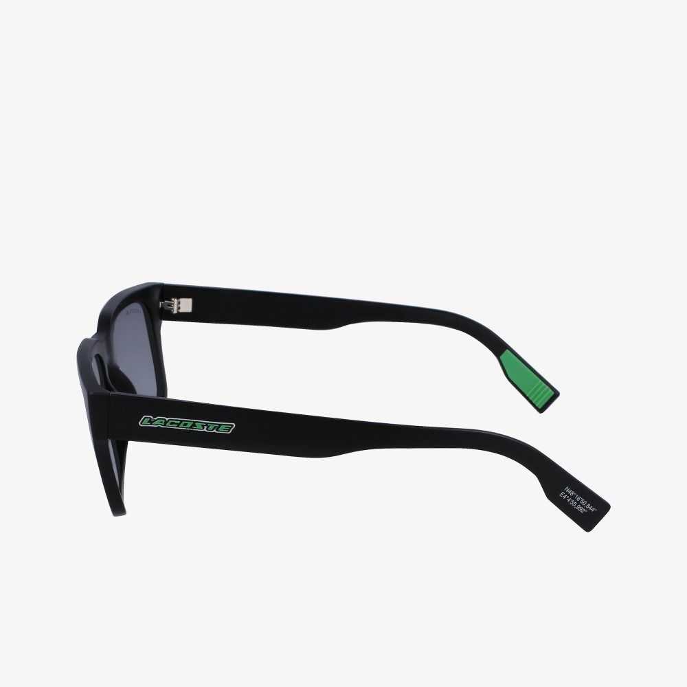 Lacoste Rectangle Active Negras Azules | 0836-RMPGS