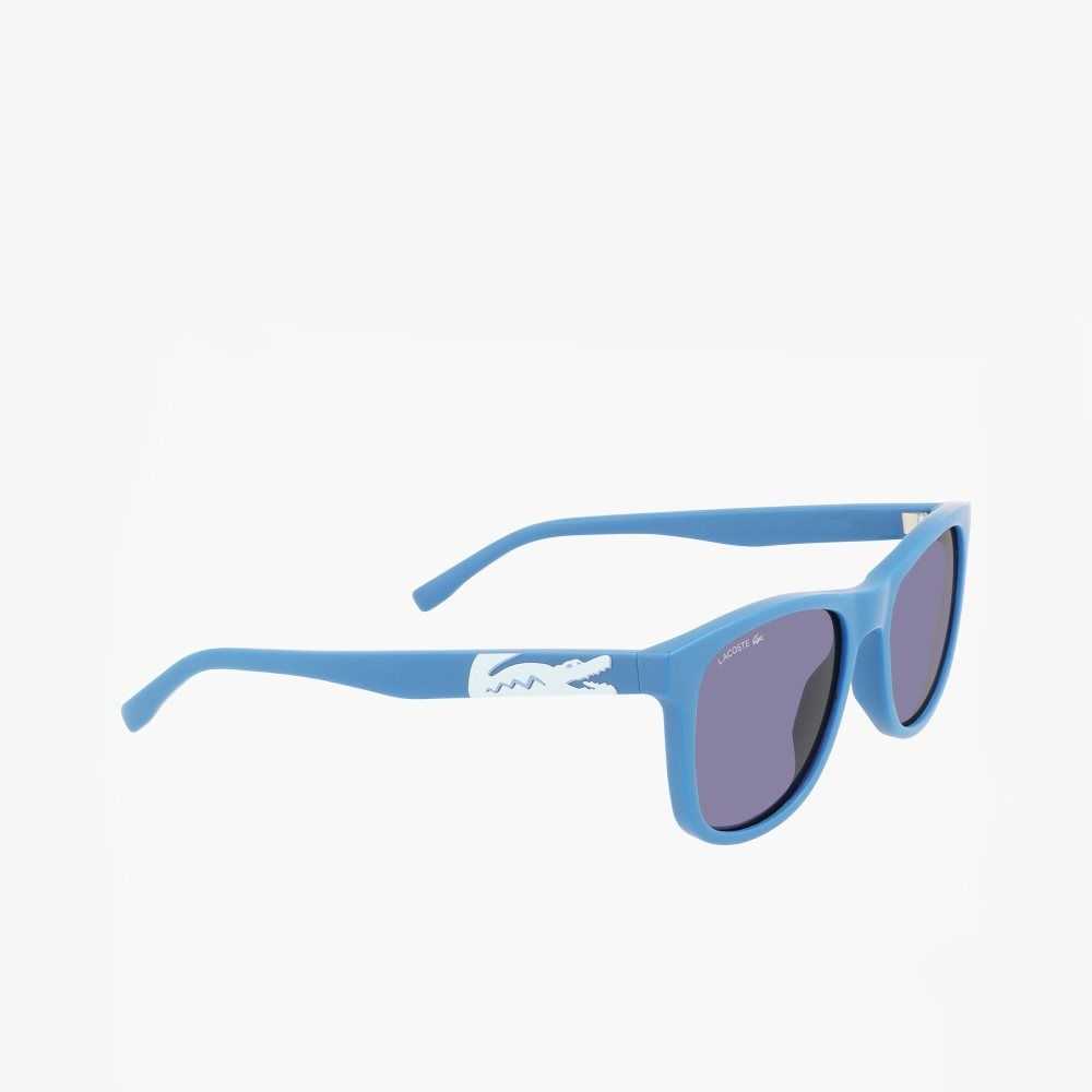 Lacoste Rectangle Recycled PET Injected Beach Pack Azules | 2761-PGTDH