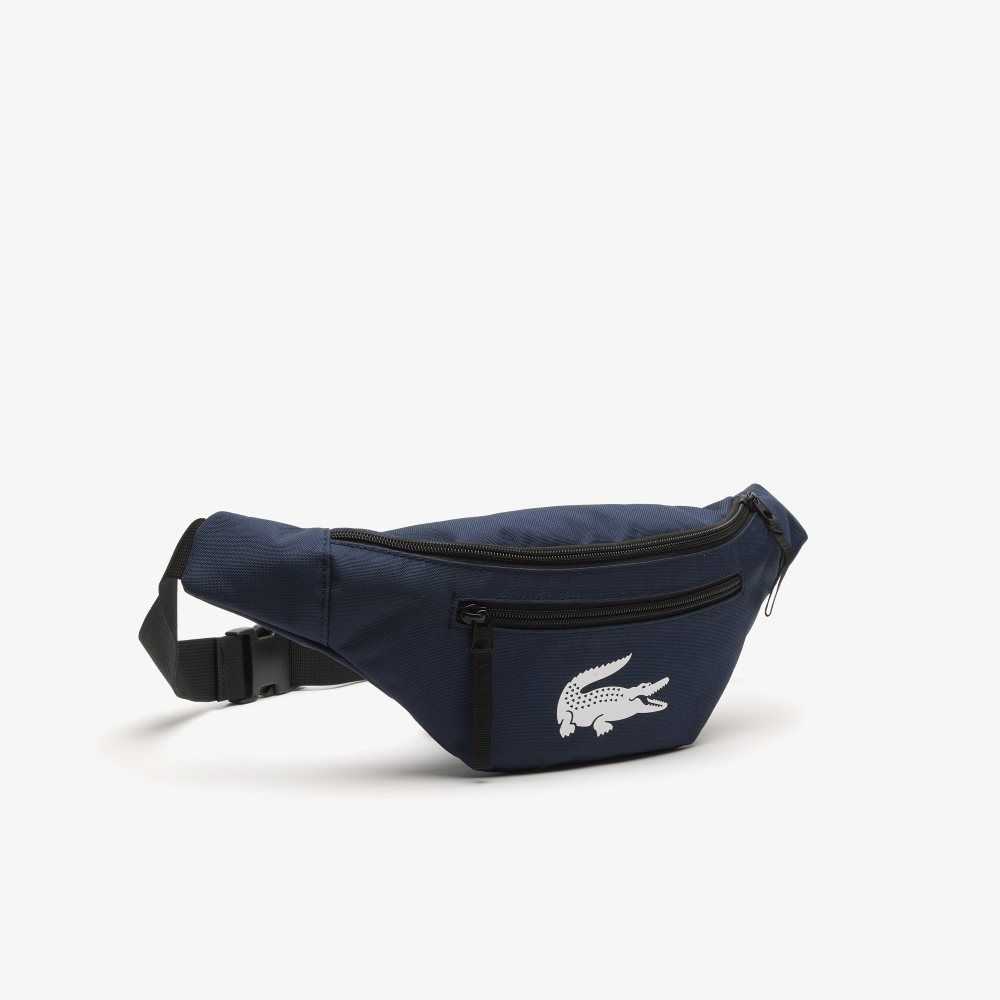 Lacoste Recycled Fiber Belt Azul Marino | 8650-BFKDH