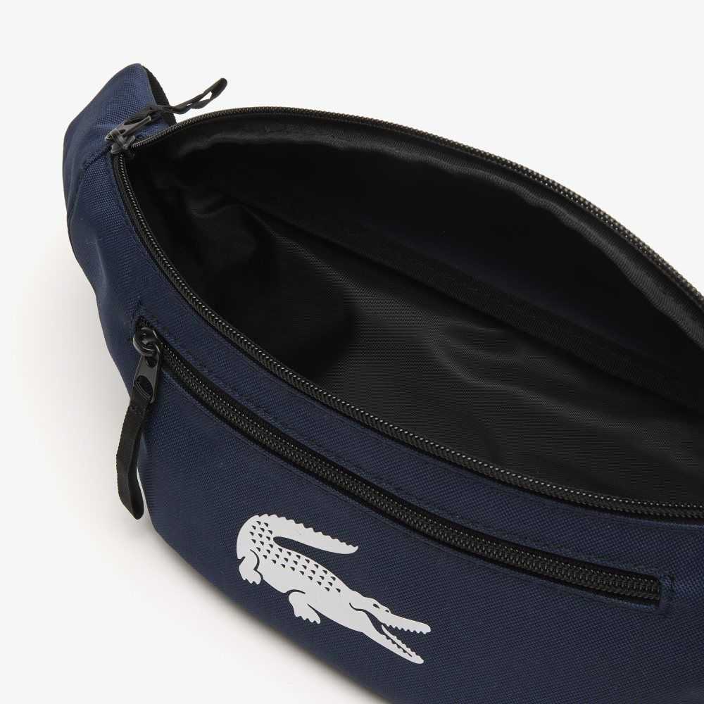 Lacoste Recycled Fiber Belt Azul Marino | 8650-BFKDH