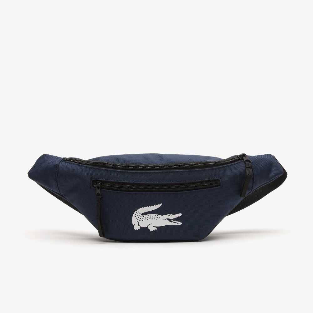 Lacoste Recycled Fiber Belt Azul Marino | 8650-BFKDH