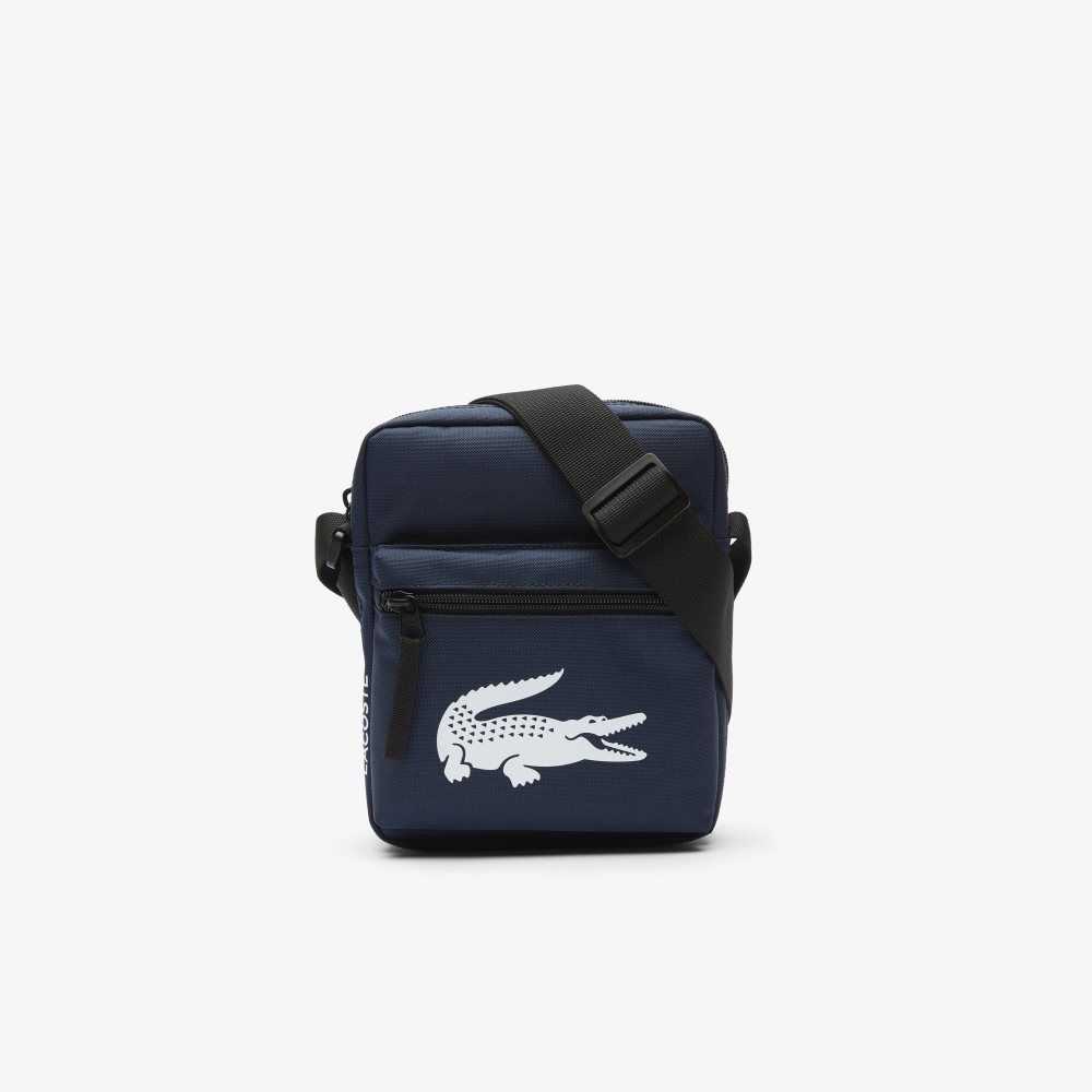 Lacoste Recycled Fiber Shoulder Azul Marino | 0326-JORZB