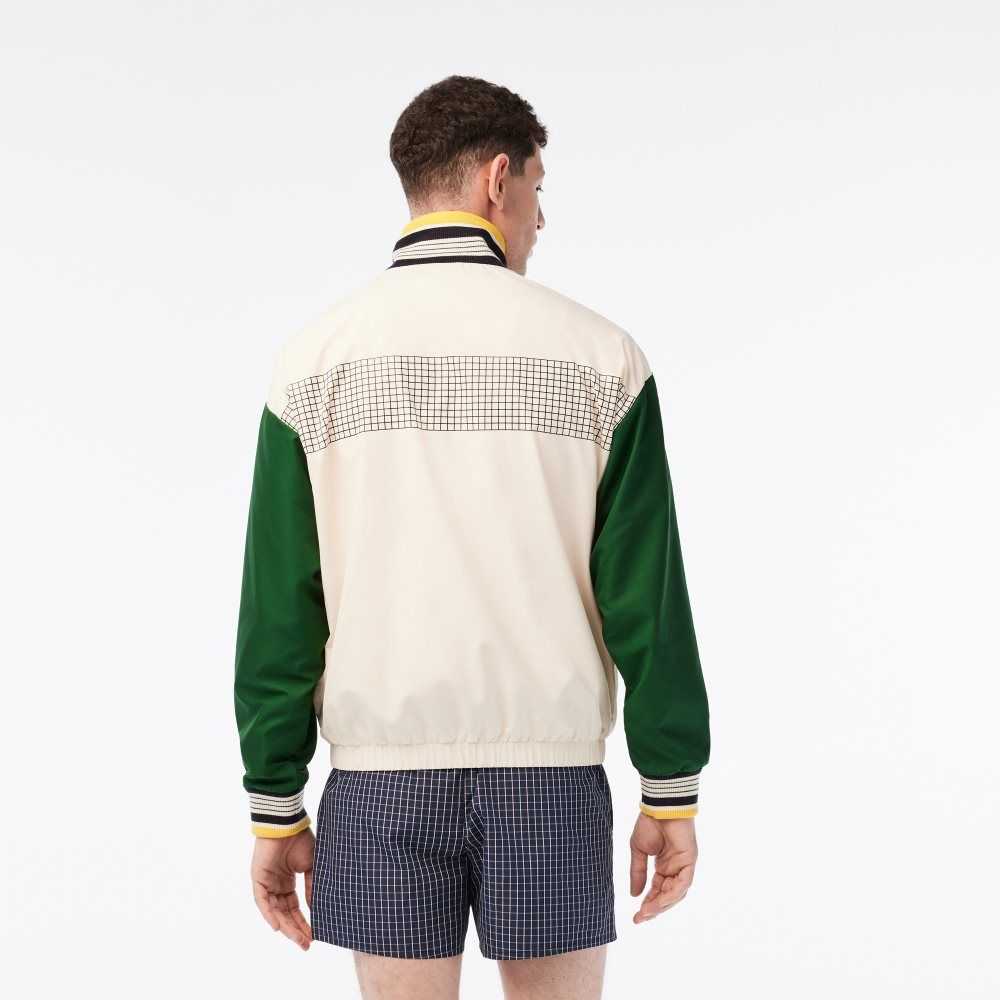 Lacoste Recycled Polyester Pista Blancas Verde | 8612-HEQKV