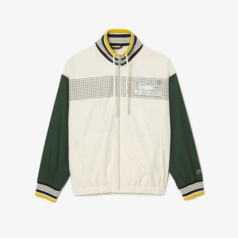 Lacoste Recycled Polyester Pista Blancas Verde | 8612-HEQKV