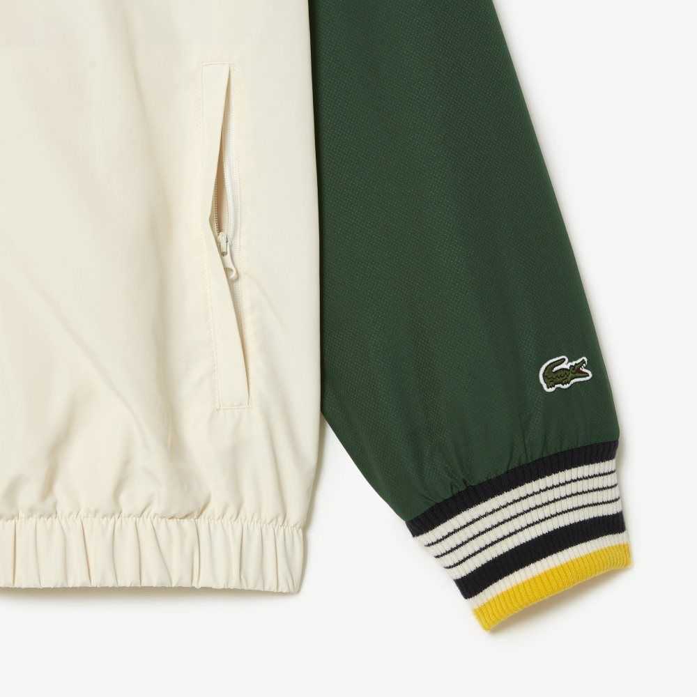 Lacoste Recycled Polyester Pista Blancas Verde | 8612-HEQKV