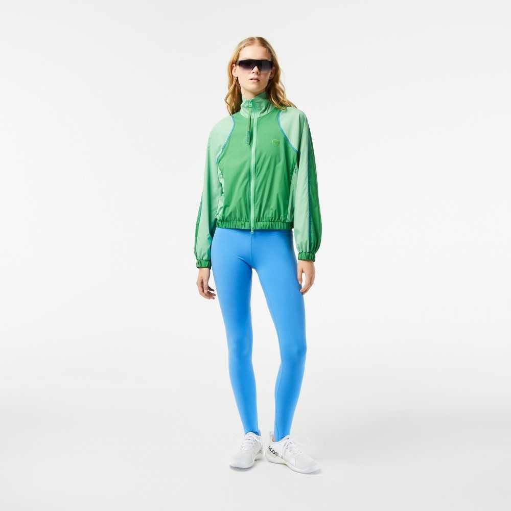 Lacoste Recycled Polyester Tapered Leggings Azules | 5691-CPIYW