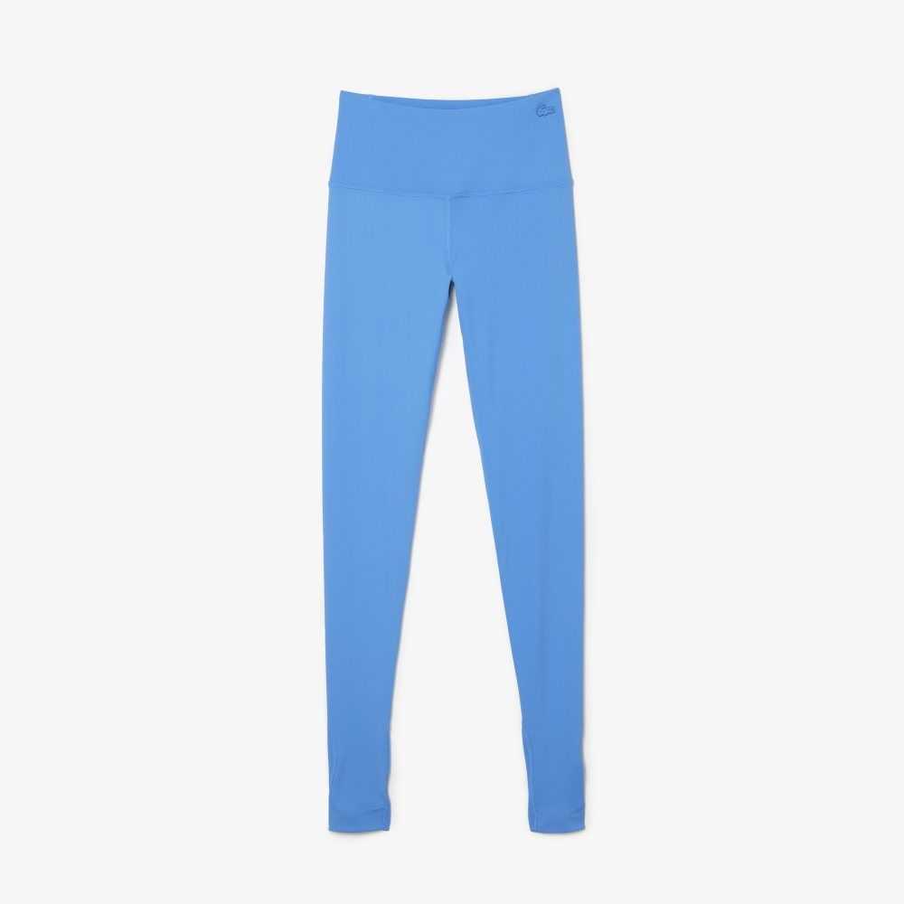 Lacoste Recycled Polyester Tapered Leggings Azules | 5691-CPIYW