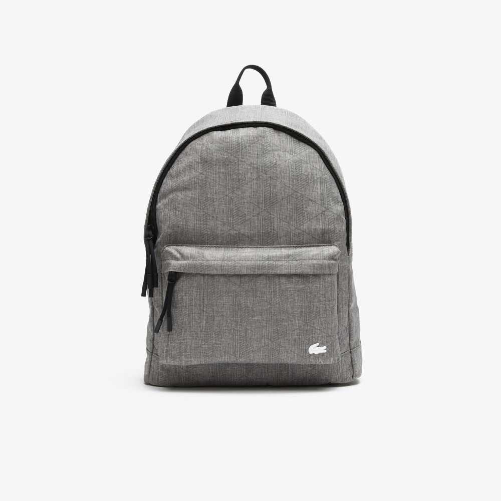 Lacoste Reflective Monogram Print Backpack Multicolor | 3950-RVDZJ