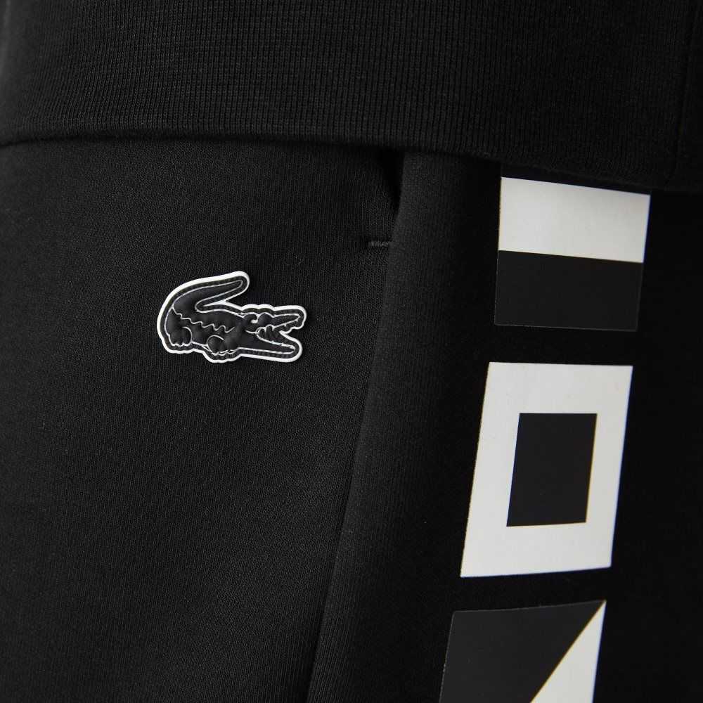 Lacoste Reflective Print Negras | 0872-MXOQR