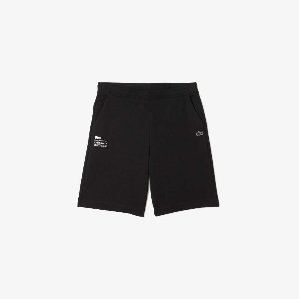 Lacoste Reflective Print Negras | 0872-MXOQR