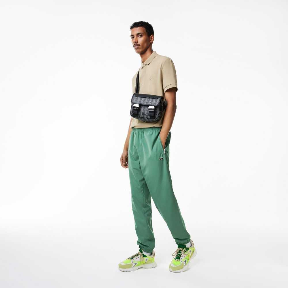 Lacoste Regular Fit Agua-Repellent Trackpants Kaki Verde | 0135-ICQBV