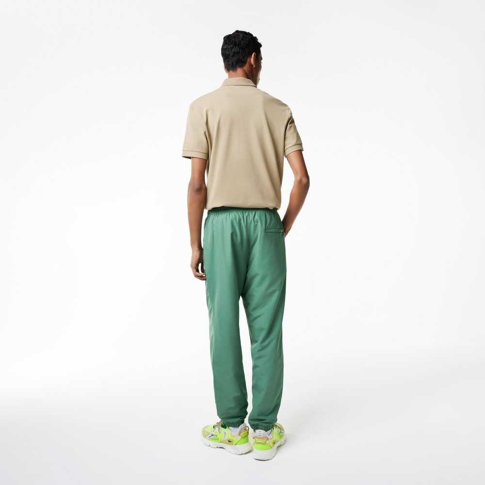 Lacoste Regular Fit Agua-Repellent Trackpants Kaki Verde | 0135-ICQBV