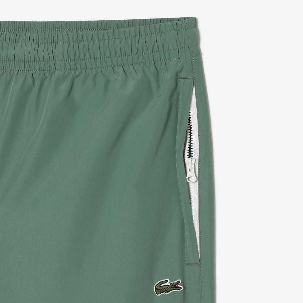 Lacoste Regular Fit Agua-Repellent Trackpants Kaki Verde | 0135-ICQBV