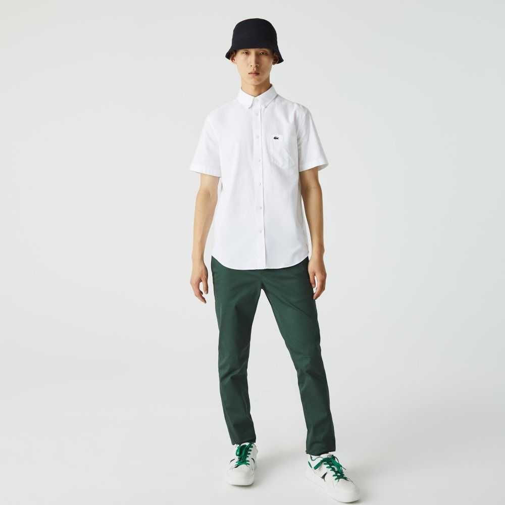 Lacoste Regular Fit Algodon Blancas | 3862-NRKSA