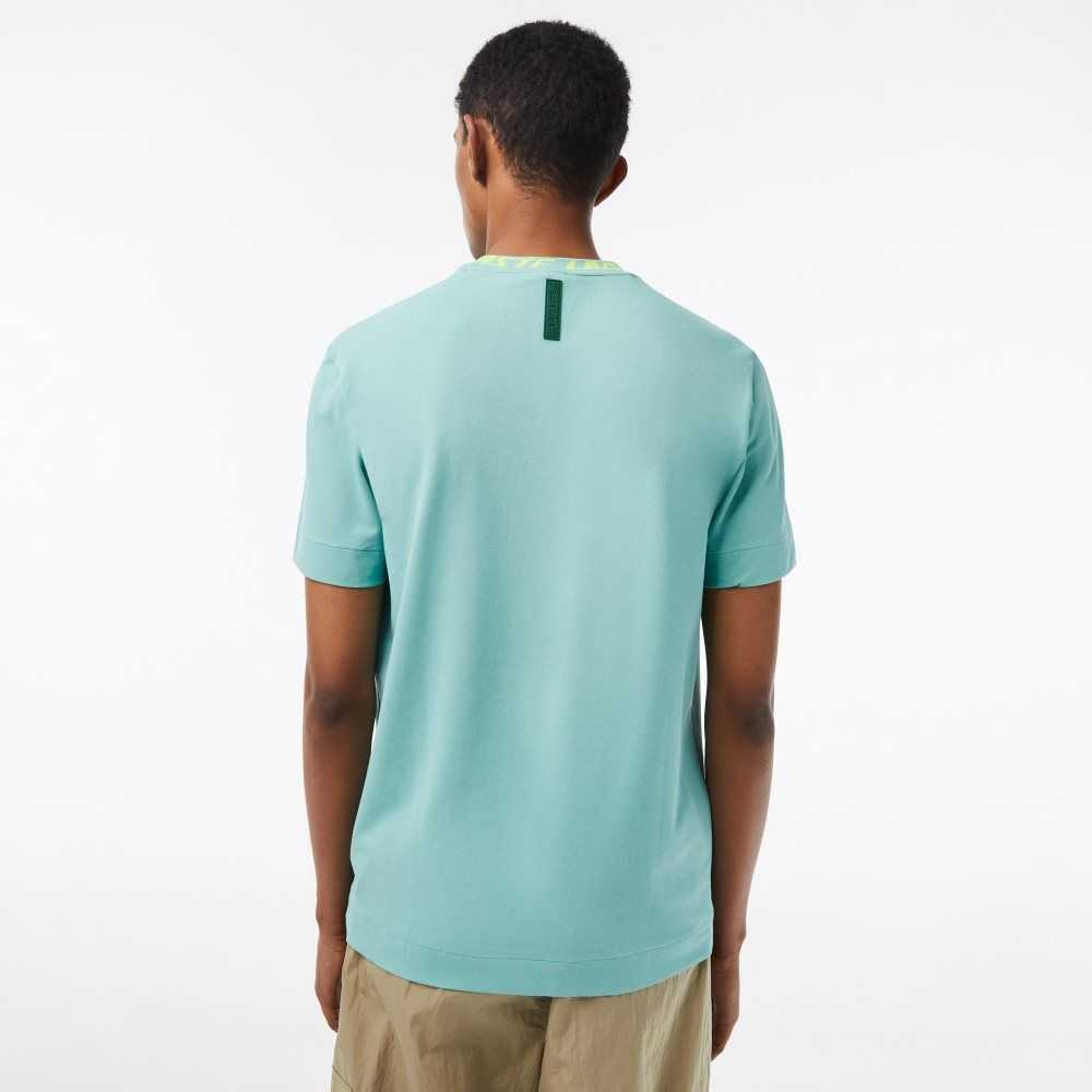 Lacoste Regular Fit Branded Collar Verde Menta | 6398-TEVGS