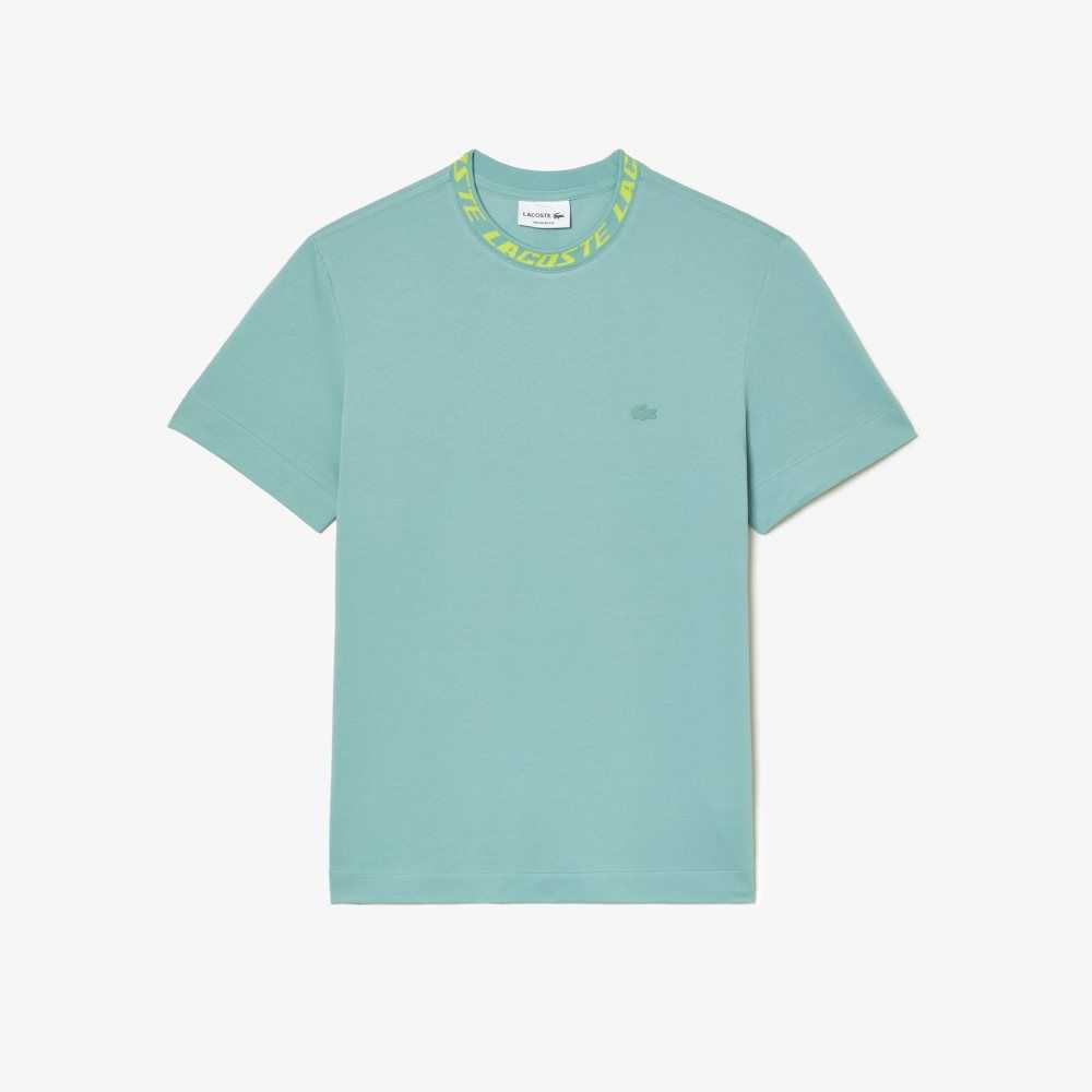 Lacoste Regular Fit Branded Collar Verde Menta | 6398-TEVGS