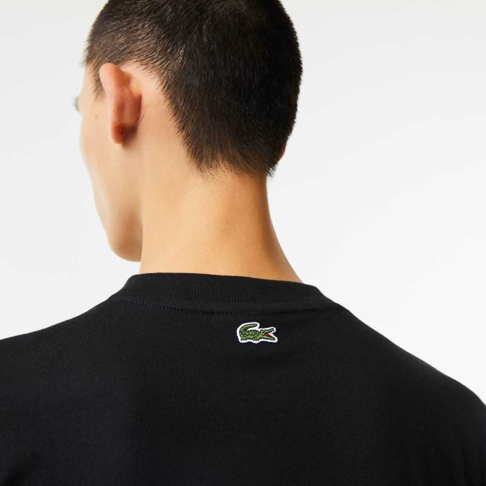 Lacoste Regular Fit Branded Monogram Print Negras | 3681-HLGAW