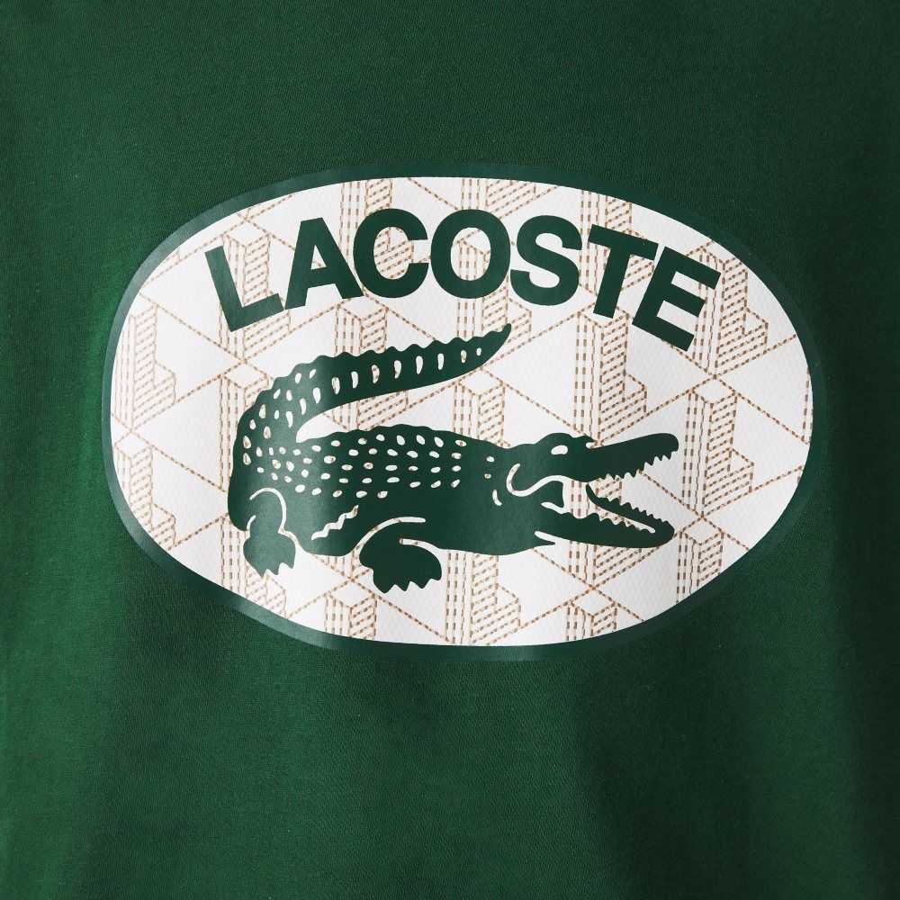 Lacoste Regular Fit Branded Monogram Print Verde | 5746-JCEQK