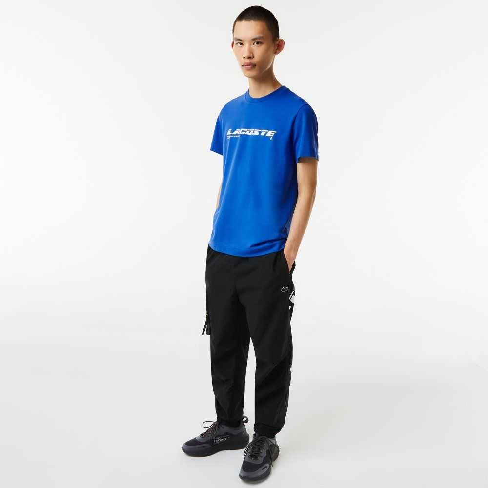 Lacoste Regular Fit Branded Pique Azules | 0816-GJTFY