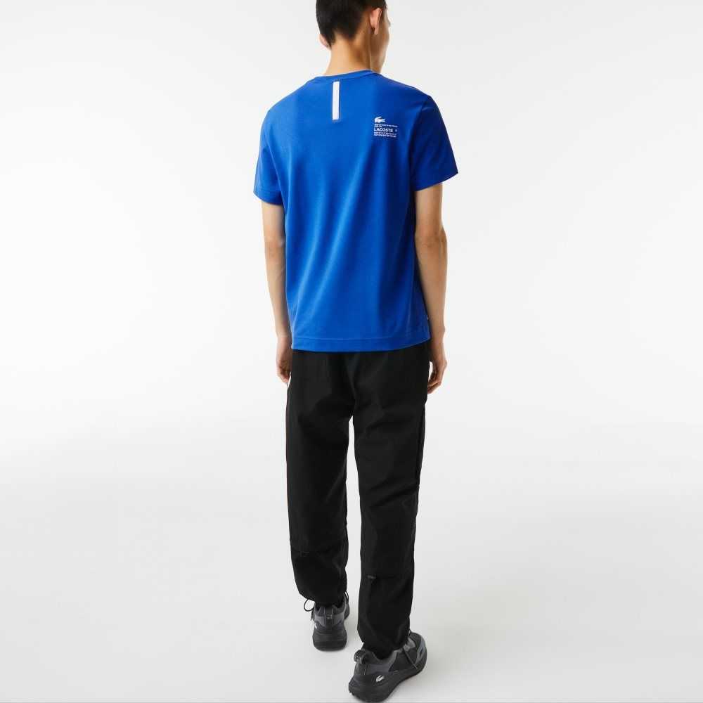 Lacoste Regular Fit Branded Pique Azules | 0816-GJTFY