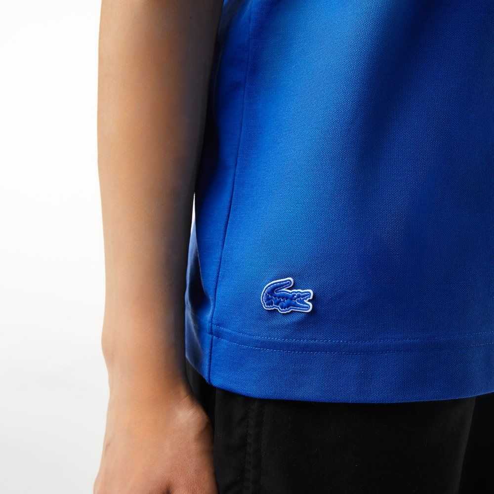 Lacoste Regular Fit Branded Pique Azules | 0816-GJTFY