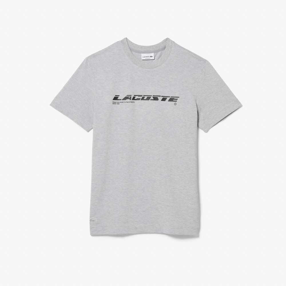 Lacoste Regular Fit Branded Pique Gris | 5429-QLGOW